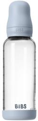 BIBS Baby Glass Bottle Round Latex antikólikás cumisüveg Baby Blue 240 ml