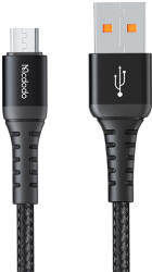 Mcdodo USB-ről Micro-USB-re Mcdodo Data Cable (CA-2281), Nylon Fonott, Alumínium Ötvözet, QC4.0/3.0, 1m - Fekete