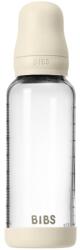 BIBS Baby Glass Bottle Round Latex antikólikás cumisüveg Ivory 240 ml