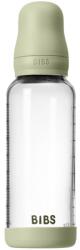 BIBS Baby Glass Bottle Round Latex antikólikás cumisüveg Sage 240 ml