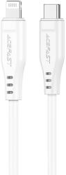ACEFAST Type-C - Lightning adatkábel (C3-01), 30W, 3A, gyors töltés, 1.2m - Fehér