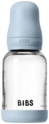 BIBS Baby Glass Bottle Round Latex antikólikás cumisüveg Baby Blue 120 ml