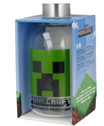 Stor Vizes palack, Vak, Minecraft, Üveg, 620 ml, Zöld