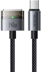 Mcdodo USB-C to MagSafe 3 Mcdodo Magnetic Cable (CA-2071), 140W, LED kijelző, 2m - Fekete