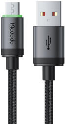 Mcdodo USB-Micro-USB Mcdodo Adatkábel (CA-3990) - Nylon Fonott, Alumínium ötvözet, QC4.0, 1m - Fekete