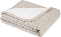 KikkaBoo takaró prémium pamut/sherpa kétoldalas 75x100cm Dream Big melange bézs - babamarket