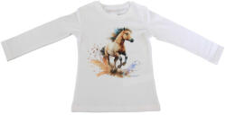 Asti Hosszú ujjú kislány póló cuki Lovas mintával - pindurka - 4 190 Ft