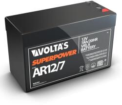 Volta's 12V 7Ah zárt savas ólom akku 151*65*95 F1 csatlakozóval