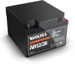 Volta's 12V 28Ah zárt savas ólom akku 166*175*125 T3 csatlakozóval