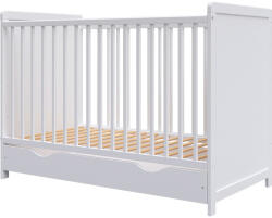 Hubners Patut copii din lemn Hubners Paula 120x60 alb cu sertar (PHPAU12ALS) - roua