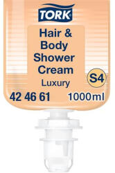 Tork Folyékony szappan, 1 l, S4 rendszer, TORK "Luxury", tusoláshoz és hajmosáshoz