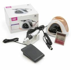  Professzionális állítható sebességű körömcsiszoló pedállal és fejekkel (023230)