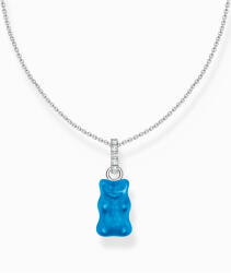 Thomas Sabo KE2209-052-1-L45V Silver chain w. blue Goldbears pendant , Femei