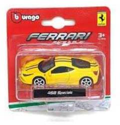Bburago Race and Play Ferrari 458 Speciale sárga fém autó 1: 64 - pcland