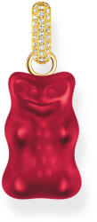 Thomas Sabo PE967-414-10 Large gold-plated red Goldbears pendant w. stones , Femei