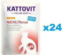 KATTOVIT Feline Diet Renal Csirke 24 x 85 g