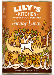 Lily's Kitchen 12x400g Lily's Kitchen Dinner Csirke burgonyával & borsóval nedves kutyatáp