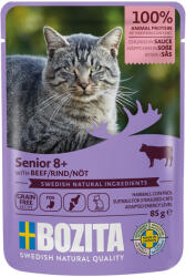 Bozita 24x85g Bozita Senior marha falatok szószban nedves macskatáp