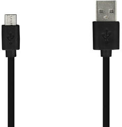  Micro USB - USB kábel gyorstöltéshez fekete színben 2m - studioeszkozok