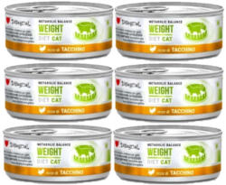 Disugual Disugual Nedves macskaeledel Állatorvosi WEIGHT Pulyka (felnőtt) 6x85 g