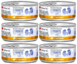 Disugual Disugual Nedves macskaeledel Veterinary STRUVITE Pulyka (felnőtt) 6x85 g