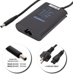 Dell 19.5V 4.62A (90W) 4.5x3.0mm gyári új töltő