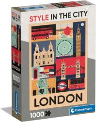Clementoni Puzzle 1000 db - Style In The City London (kompakt doboz) (CL39844) - liliputjatek