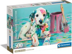 Clementoni Puzzle 500 db HQC - The Funny Dalmatian (kompakt doboz) (CL35545)