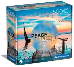 Clementoni Puzzle 500 db-os Peace puzzle - Erdei tó (CL35121)