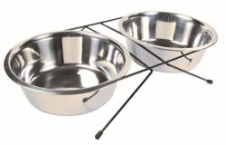 TRIXIE tál szett fém állványon 2x2, 8l/24cm