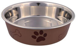 TRIXIE műanyaggal bevont tappancs mintás fém tál 0, 3l/12cm