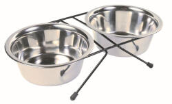 TRIXIE tál szett fém állványon 2x0, 75l/15cm