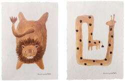 Bloomingville Mini Детски картини в комплект от 2 броя 25x35 cm Fritza - Bloomingville Mini (82058601)