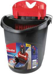Vileda Vödör, Vileda Ultramax, 10 liter, piros-szürke, csavarókosárral, ergonomikus kialakítással (TC2211882)