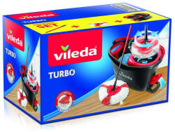 Vileda Felmosó szett, Vileda Turbo, vödörrel, mikroszálas fej, csak vízzel is hatékony, alapos tisztítás vegyszerek nélkül (TC2211704)