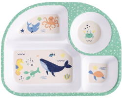 Ladelle Бяла детска чиния 27x21 cm Ocean - Ladelle (64080)