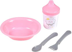 Bébé Douceur Пластмасов детски комплект за хранене 4 бр. Cloud - Bébé Douceur (6REP263)