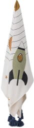 Bloomingville Mini Бяло бебешко одеяло 130x160 cm Space - Bloomingville Mini (82062352)