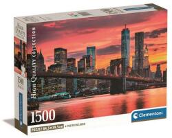 Clementoni Puzzle 1500 db HQC - East River At Dusk (kompakt doboz) (CL31712) - hellojatek