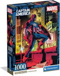 Clementoni Puzzle 1000 db Marvel Captain America (kompakt boboz) (CL37049) - hellojatek