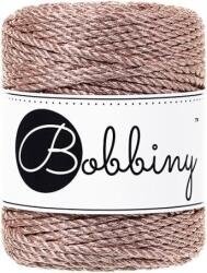 Bobbiny 3PLY Macramé Rope 3 mm 50 m Metallic Rose Gold Șnur (TS-E056)