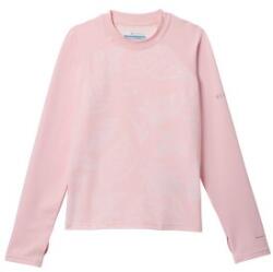 Columbia Sandy Shores Printed LS Sunguard Youth Tricou cu mânecă lungă Satin Pink Pasteled Tonal, Satin Pink 608 L