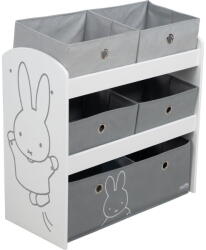Roba Бял/сив органайзер за детски играчки 63, 5x29, 5x60 cm Miffy - Roba (450159D210)