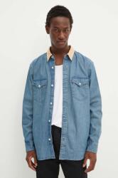 Levi's farmering férfi, galléros, barna, relaxed, A1919 - kék S