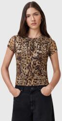 AllSaints felső ELLIE narancssárga, mintás, W266JC - barna 36