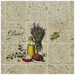 ANRO Wall 90x60 cm 3D PVC dekorpanel, csempe mintás konyhapanel - Greek History (TP10020076)