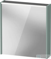 Duravit D-CODE 65x70 cm-es tükrös szekrény világítással, dugaljjal, balos, matt fjord zöld DC7105LHGHG0000 (DC7105LHGHG0000)