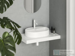 RAVAK Ceramic 55 O SLIM Shelf 55x40 cm-es kerámia mosdó, matt fehér XJX0E155001 (XJX0E155001)