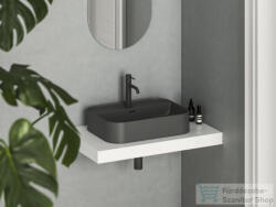 RAVAK Ceramic 55 SLIM Shelf R 55x40 cm-es kerámia mosdó, matt antracit XJX03155004 (XJX03155004)