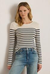 Ralph Lauren blúz pamutból sötétkék, mintás, 200980046 - bézs XS